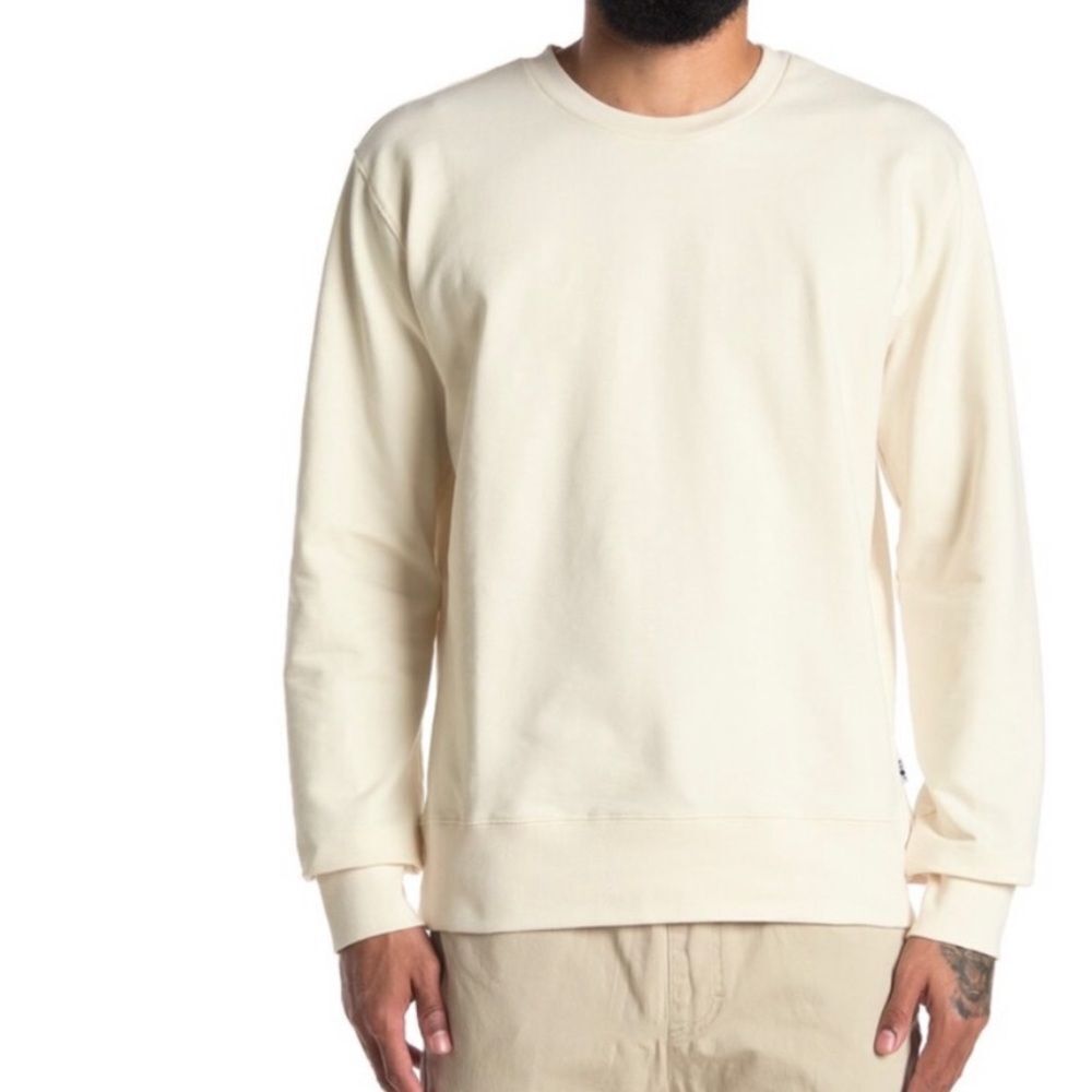 No Nationality NN07 Extra Fine Cream barrow crew Pullover size medium